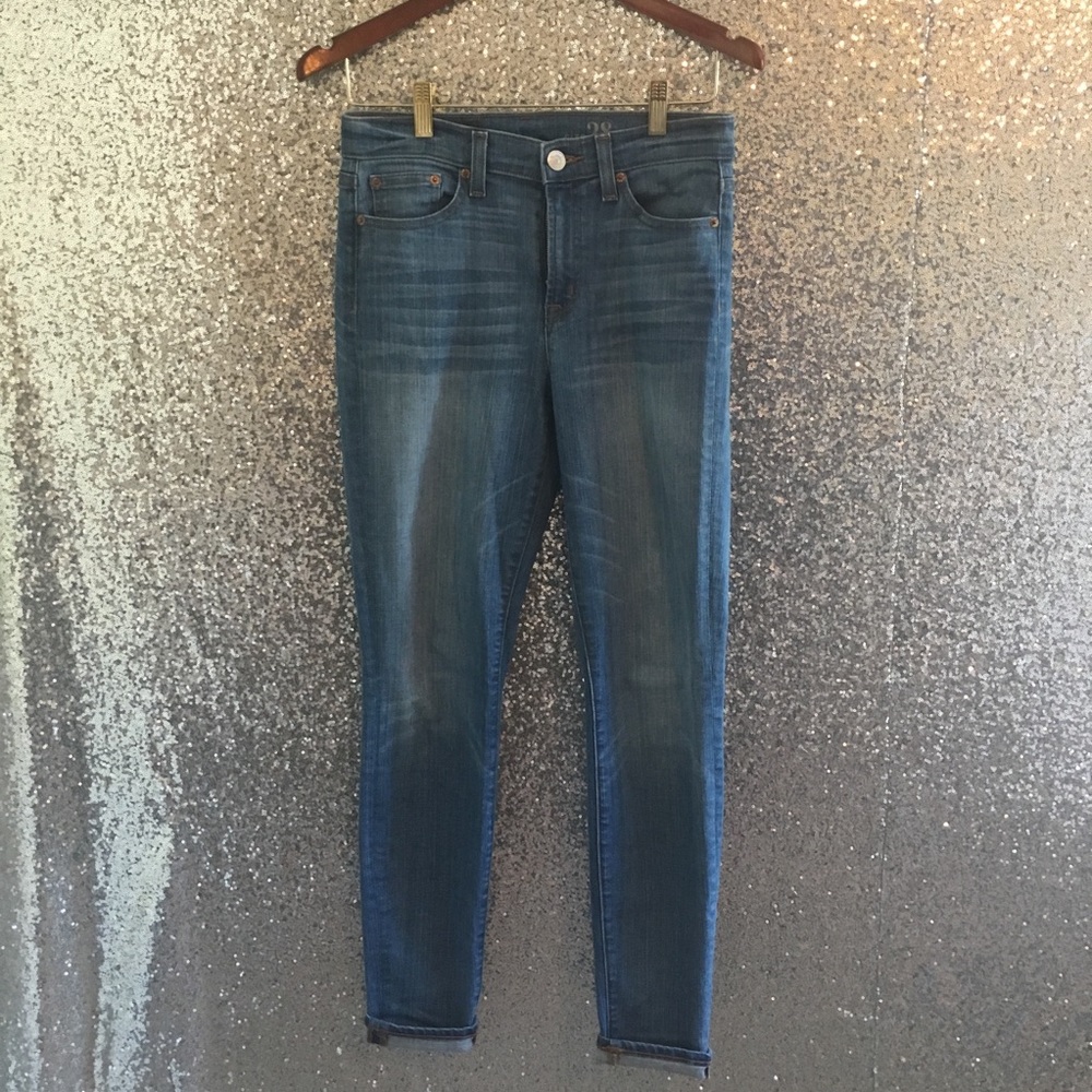 J. Crew High Waist Skinny Jeans—Size 28